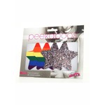 Peekaboo Pride Rainbow Glitter Stars Pasties - Rainbow