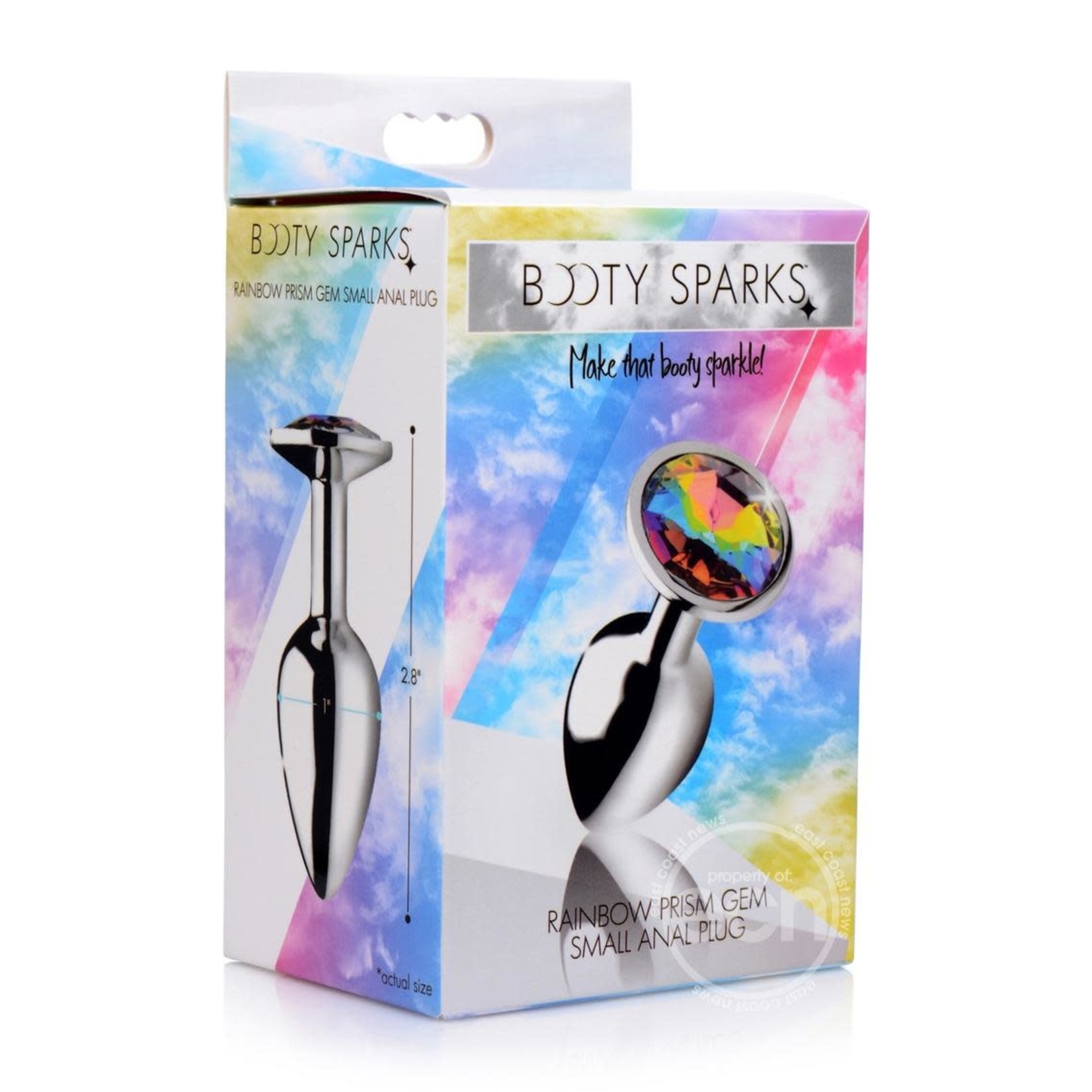 Booty Sparks Rainbow Prism Gem Anal Plug - Small