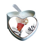 Earthly Body Heart-Shaped Hemp Seed Edible Massage Candle Vanilla 4oz