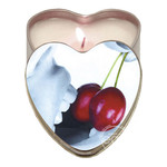 Earthly Body Heart-Shaped Hemp Seed Edible Massage Candle Cherry 4oz