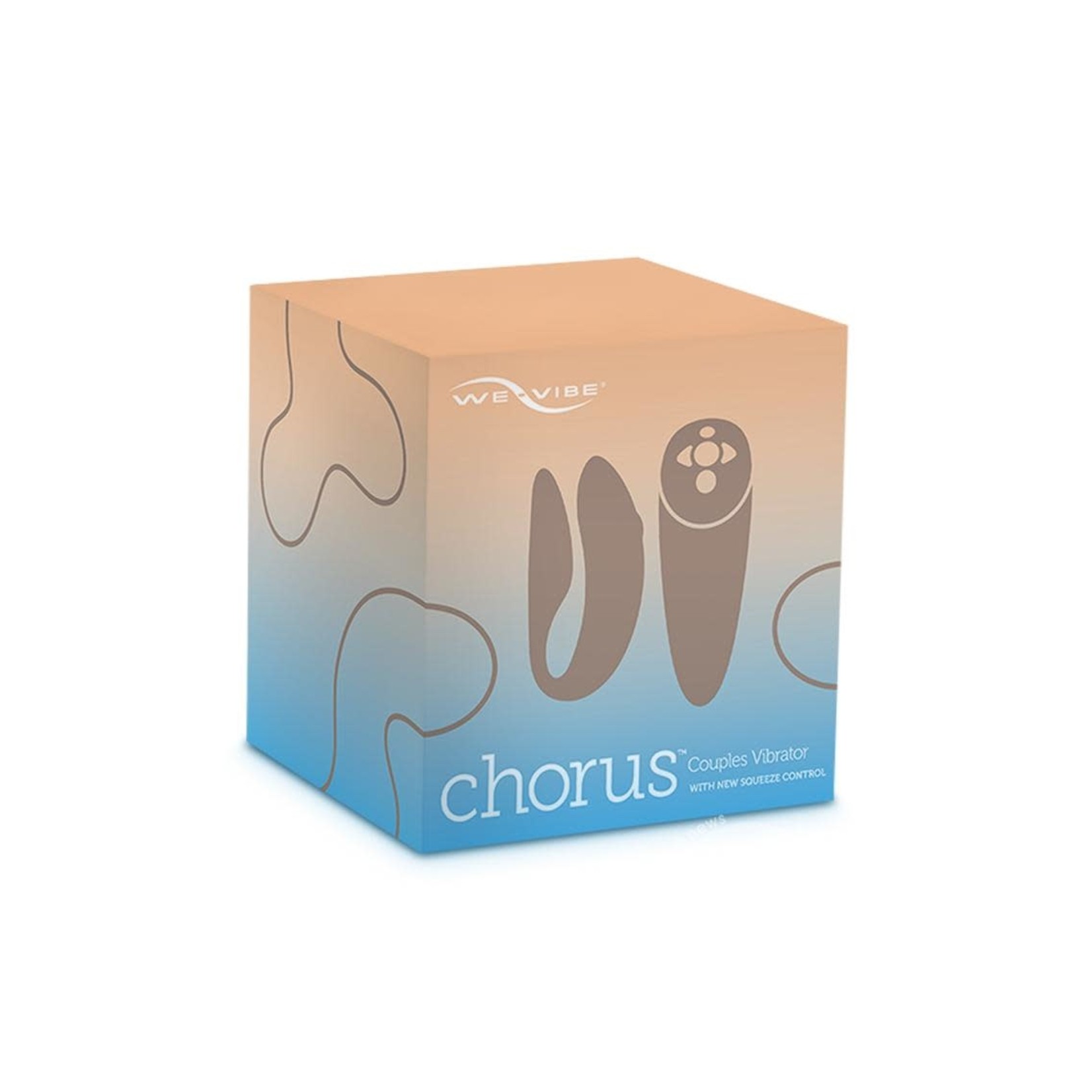 We-Vibe Chorus Couples Vibrator With Squeeze Control Waterproof Rechargeable Blue