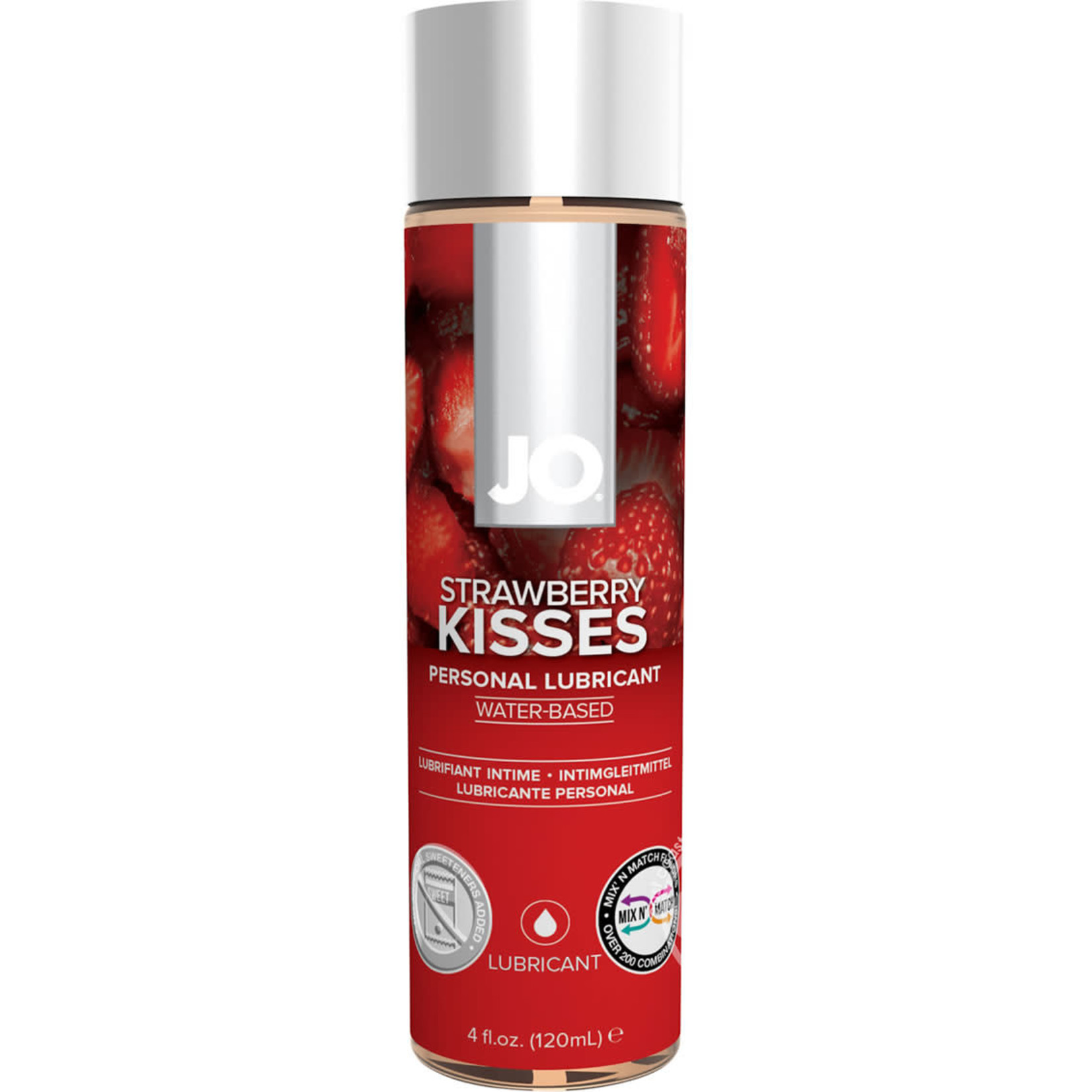 JO H2O Water Based Flavored Lubricant Strawberry Kiss 4oz
