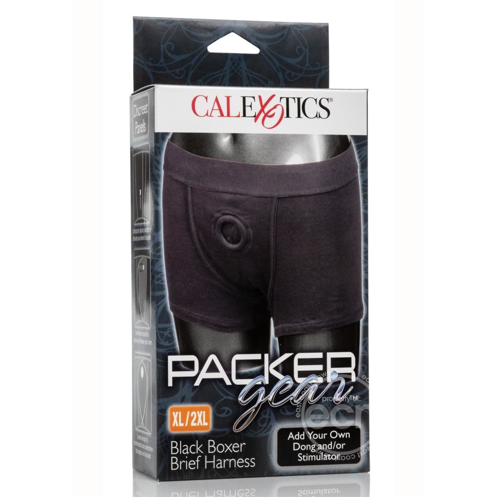 Packer Gear Boxer Brief Harness -XL/2XL - Black