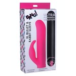 Bang! XL Bullet And Rabbit Silicone Sleeve Set - Pink