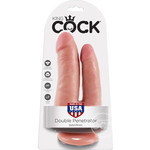 King Cock Double Penetrator Dildo - Vanilla