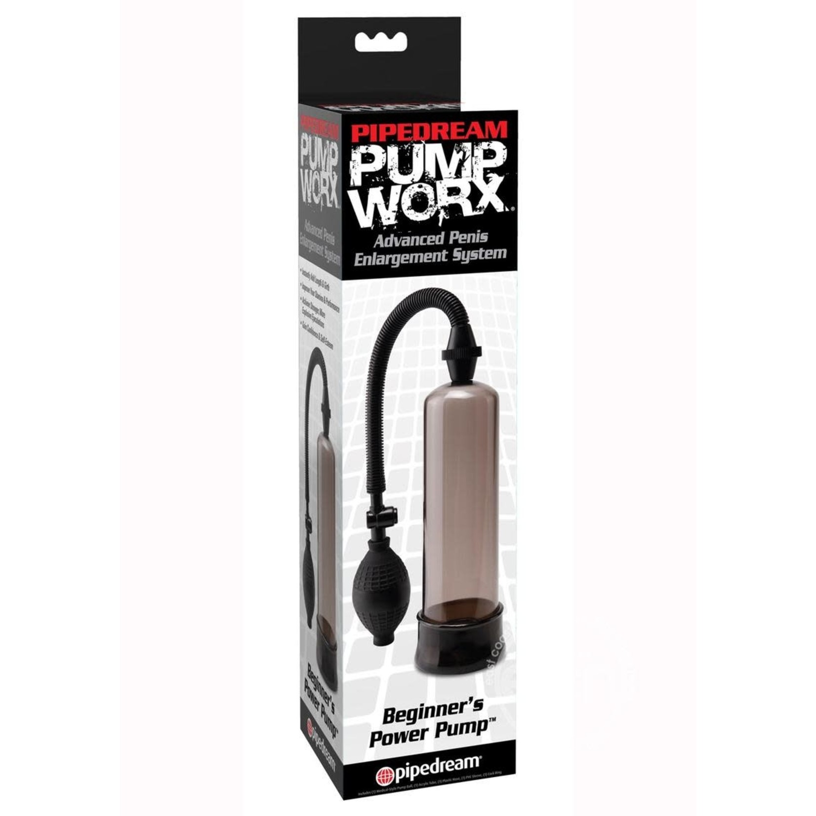 Pump Worx Beginner's Power Pump Advanced Penis Enlargement System - Smoke And Black