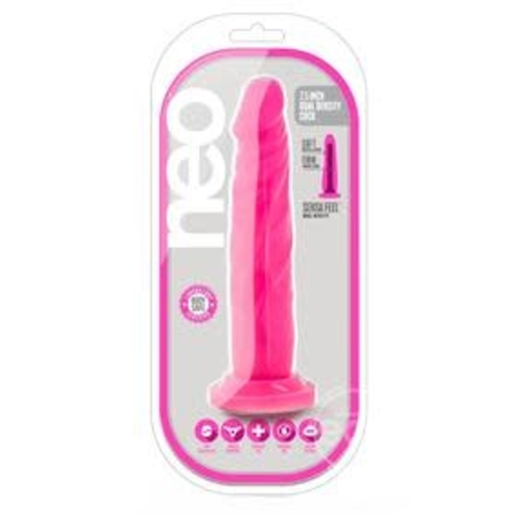 Neo Dual Density Cock-Neon Pink 7.5"