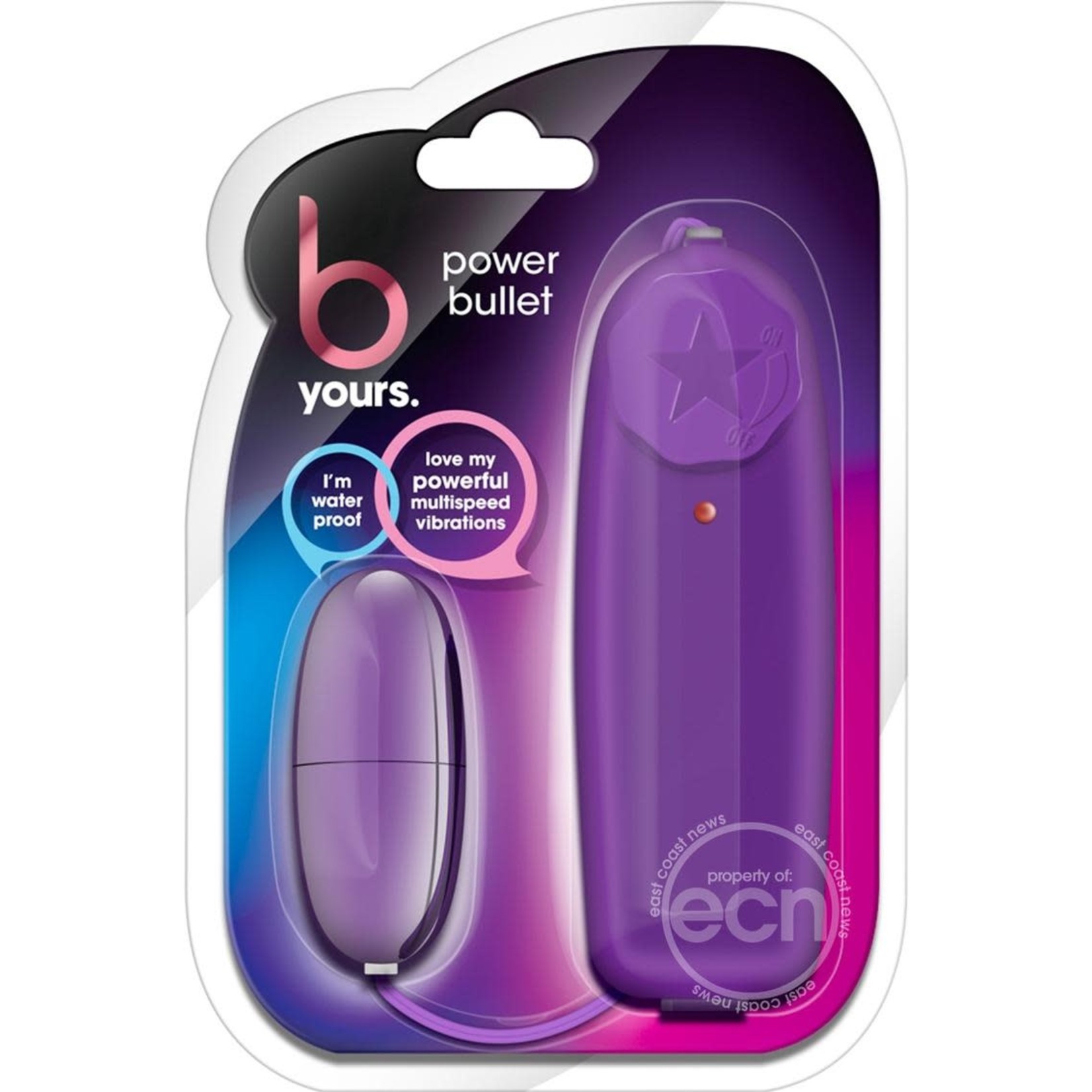 B Yours Power Bullet With Remote Control - Purple