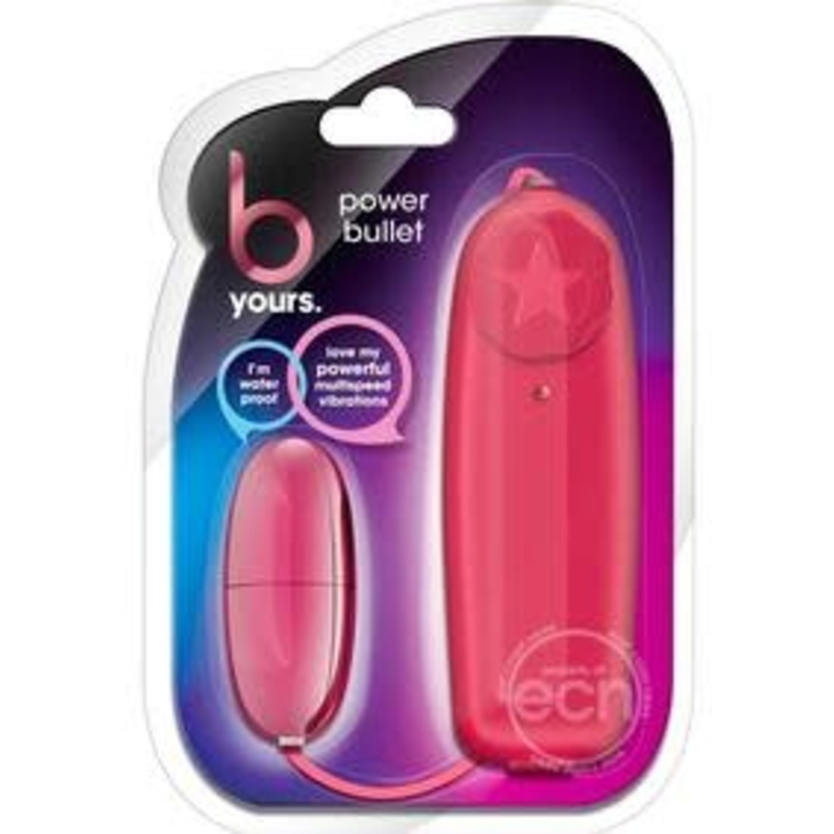 B Yours Power Bullet With Remote Control - Cerise