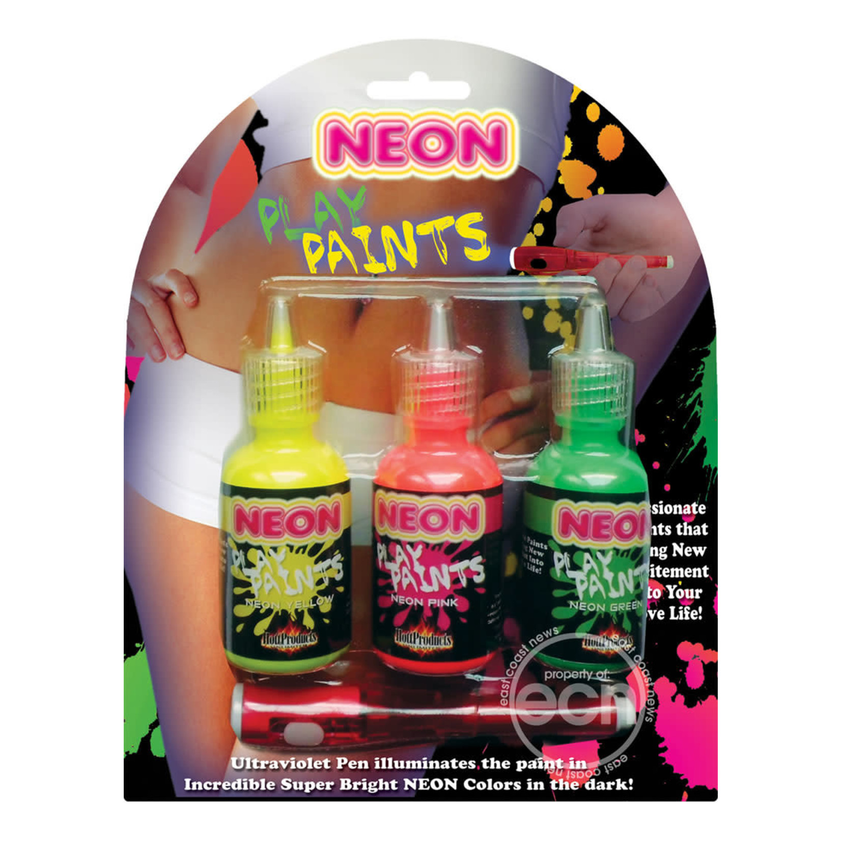 Neon Play Paints Assorted Colors 3 Each Per Pack