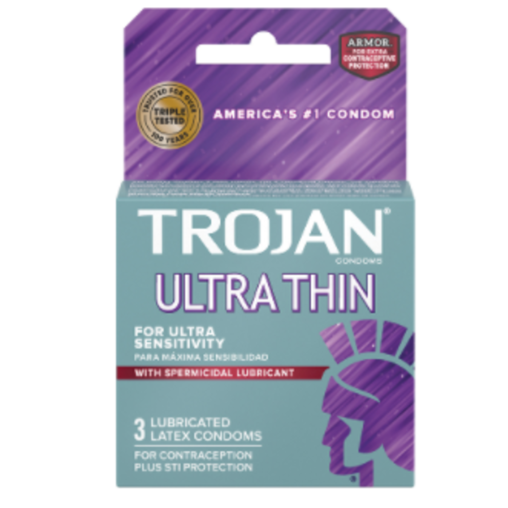 Trojan Ultra Thin Armor Spermicidal (3 Pack)