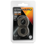 Stay Hard Cock Ring and Ball Strap-Black