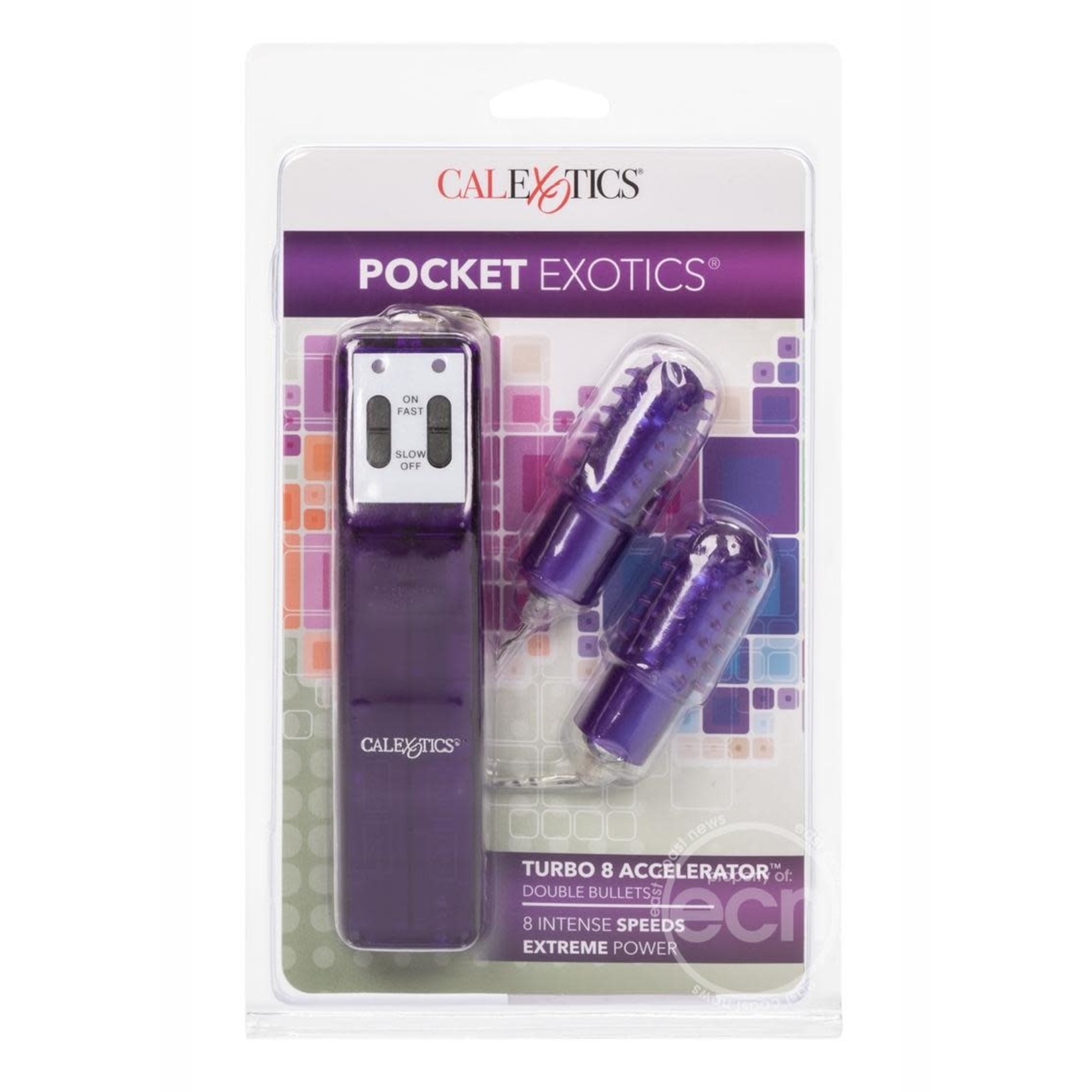 Pocket Exotics Turbo 8 Accelerator Double Bullet - Purple