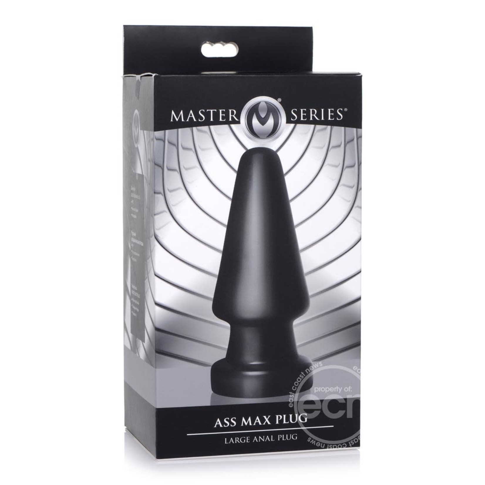 Master Series Ass Max Anal Plug - Large - Black