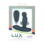 Lux Active Revolve Silicone Rechargeable Rotating & Vibrating Anal Massager With Remote Control - Navy