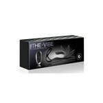 The-Vibe Silicone Rechargeable Anal Stimulator With Remote Control - Black/Silver