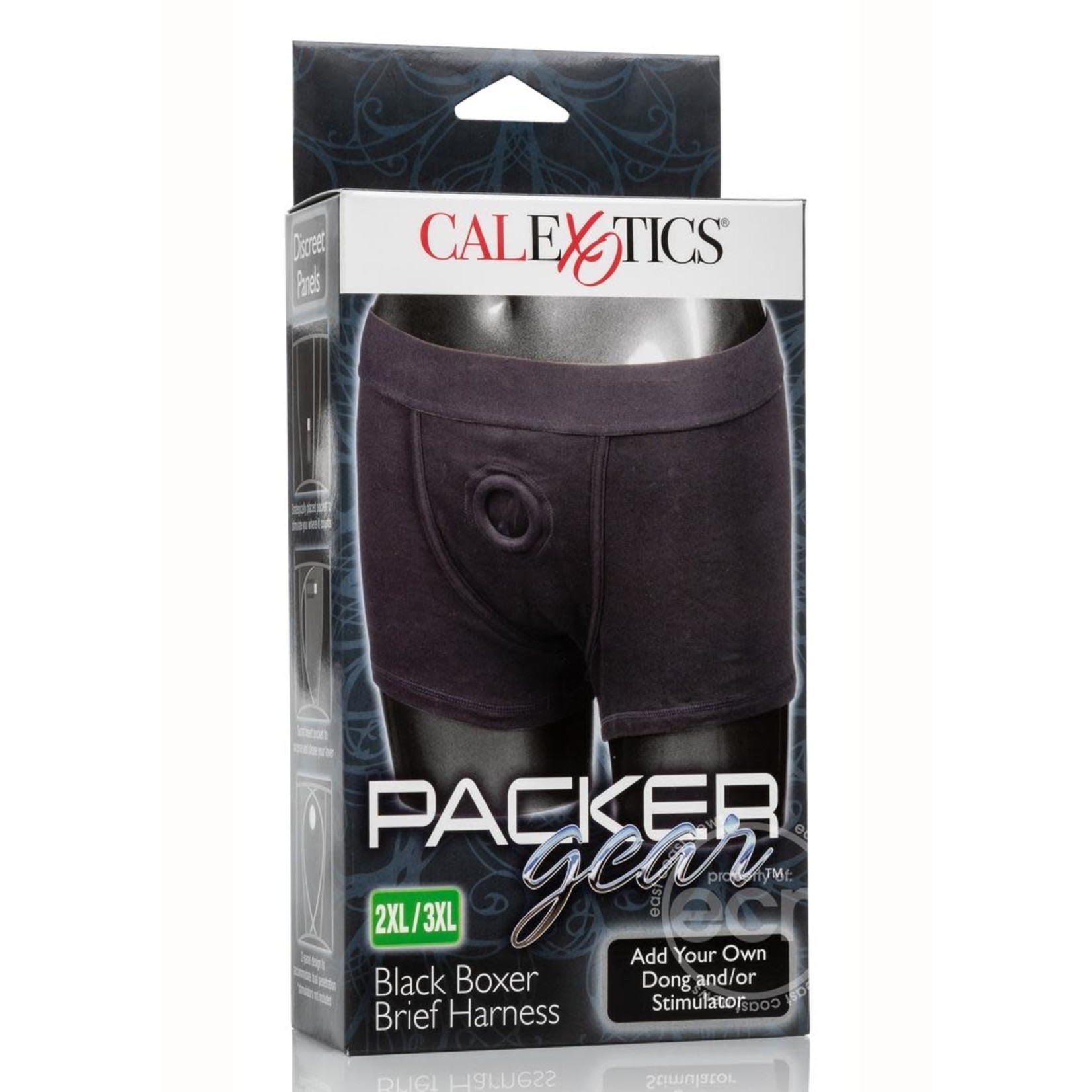 Packer Gear Boxer Brief Harness -2XL/3XL - Black