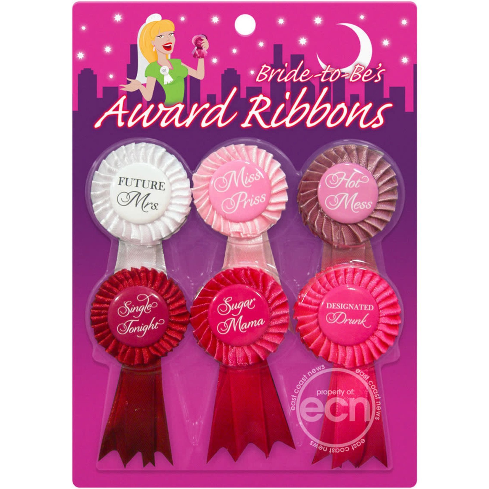 Bride-To-Be's Award Ribbons (6 Per Pack)