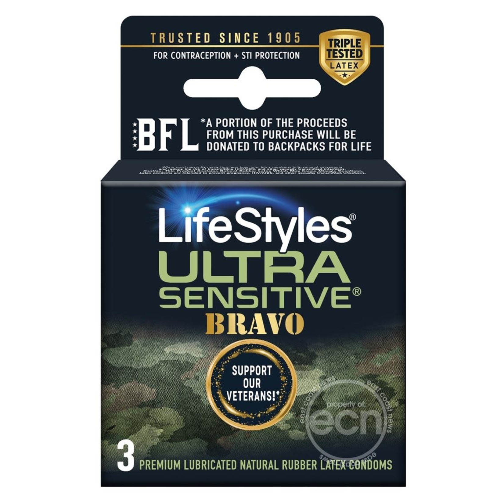 Lifestyles Condom Sensitive Bravo 3 Pack
