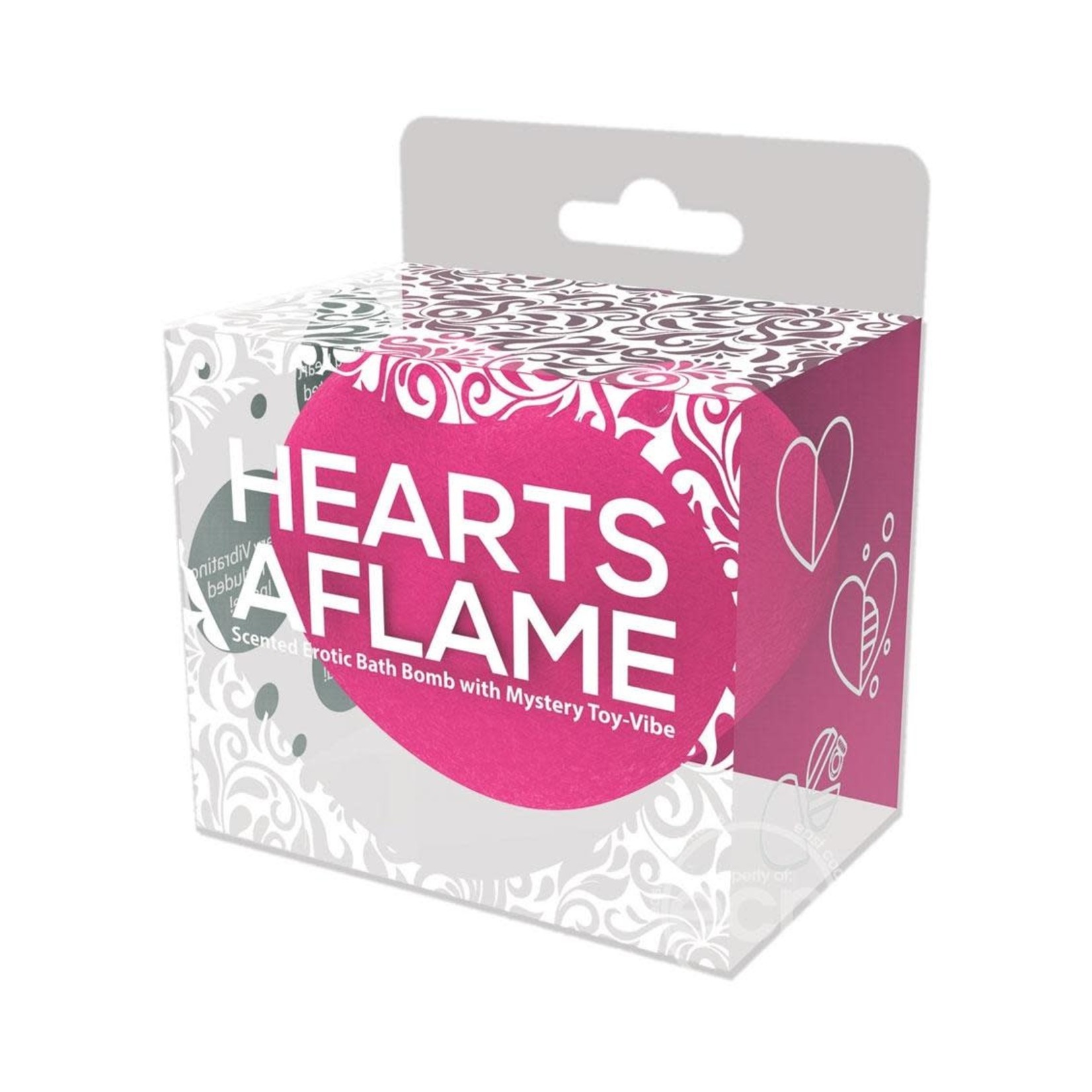 Hearts A Flame Erotic Lovers Bath Bomb w/ Vibe Inside