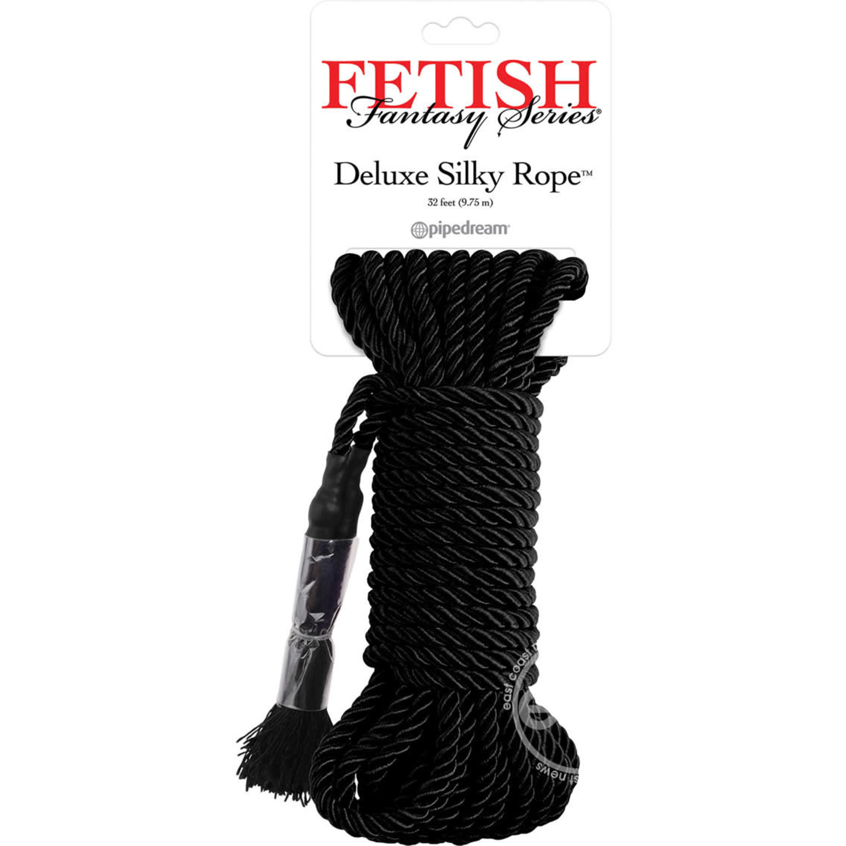 Festish Fantasy Series Deluxe Silk Rope Black 32 Feet