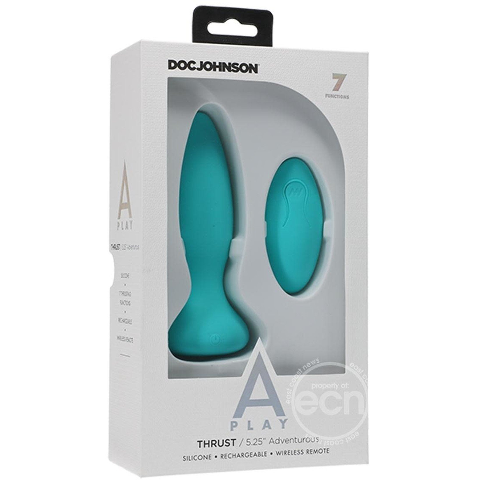 A-play Thrust Adventurous Anal Plug With Remote Control -Teal