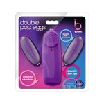 B Yours Double Pop Eggs With Remote Control - Plum