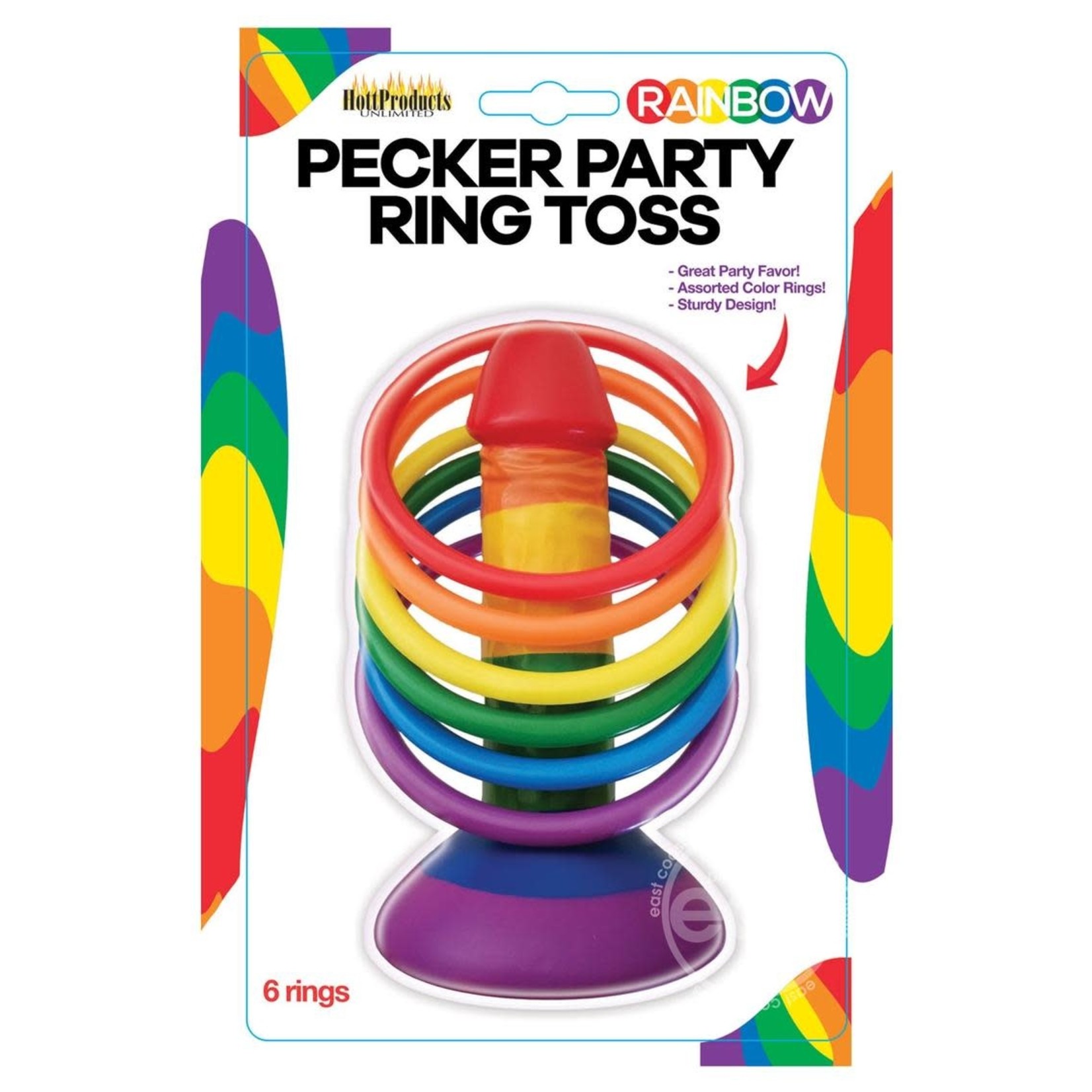 Rainbow Pecker Party Ring Toss