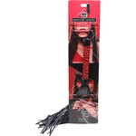 Master Series - Crimson Tied Flogged Embossed Flogger - Red & Black