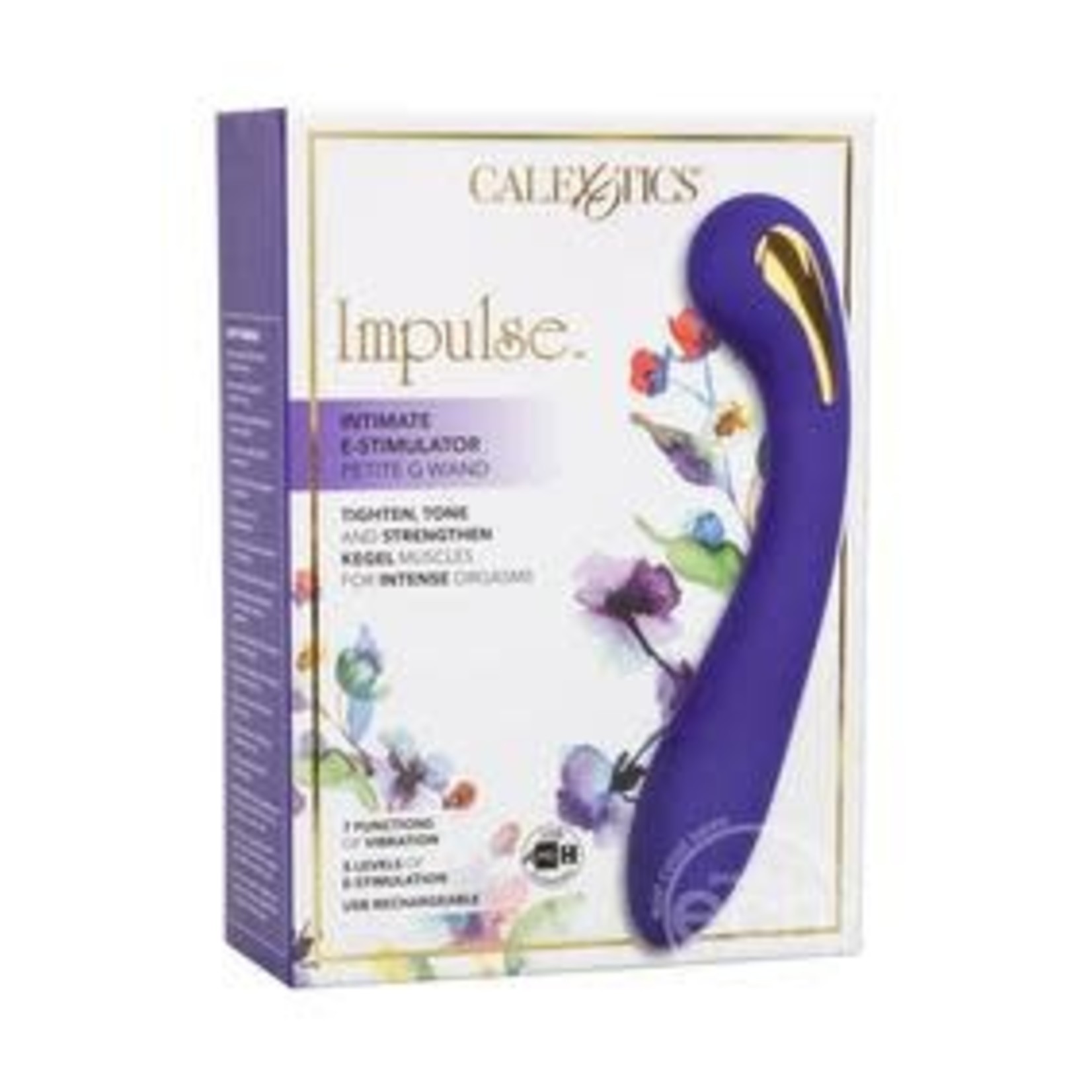 Impulse Intimate E-Stimulator Petite G Wand Rechargeable Silicone Vibrating Wand Massager - Purple