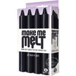 The 9's Make Me Melt Drip Candles-Jet Black (4 Pack)