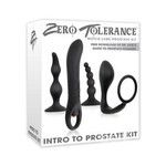 Zero Tolerance Intro To Prostate Silicone With Movie And Lube (4Piece Kt) - Black