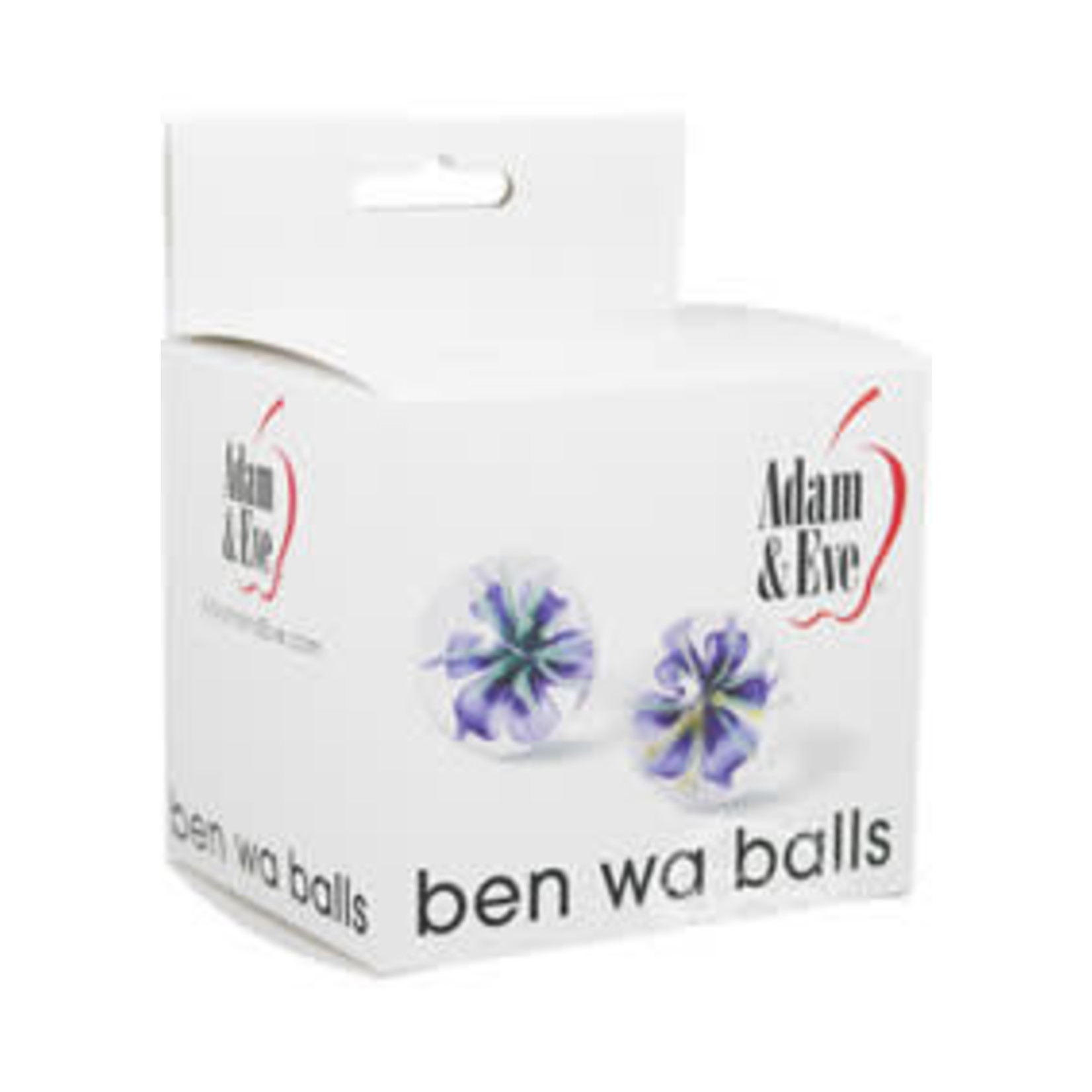 Adam & Eve Glass Ben Wa Balls 1in Diameter (2 Each) - Clear