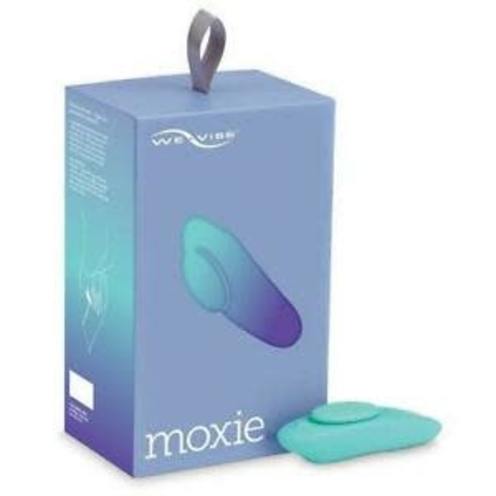 We-Vibe Moxie Wearable Rechargeable Silicone Clitoral Stimulator - Aqua