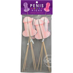 Penis Party Picks - Assorted Colors (8 Per Pack)