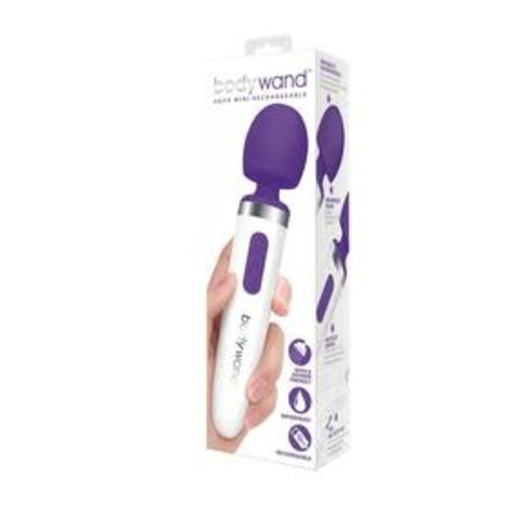 Bodywand Aqua Rechargeable Silicone Wand Massager - Purple