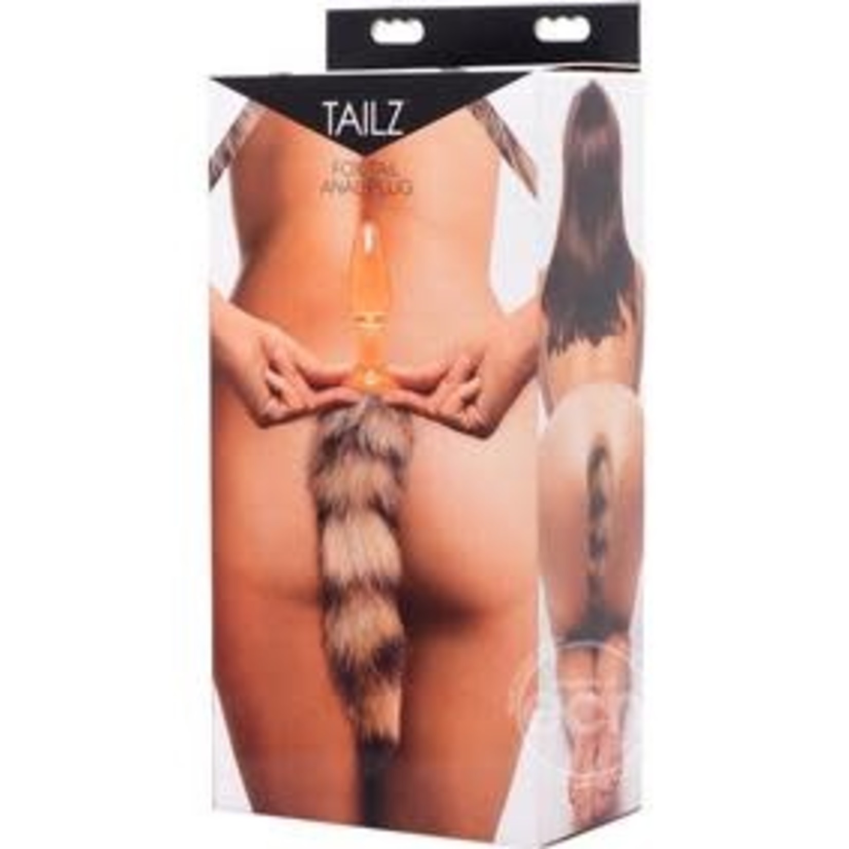 Tailz Fox Tail Glass Anal Plug - Orange