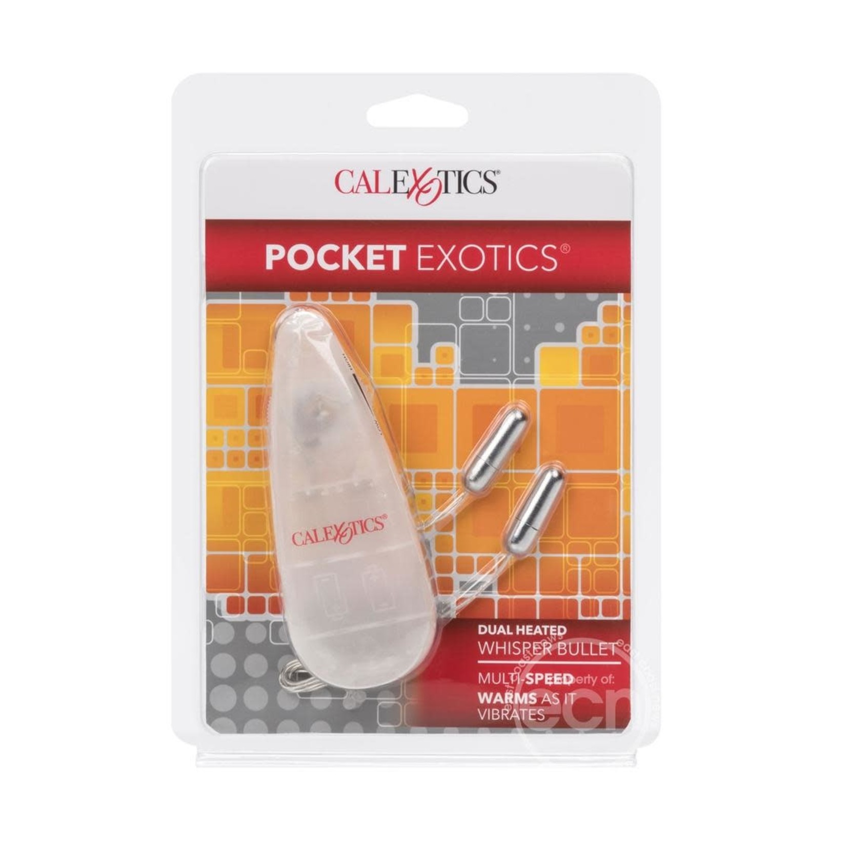 Pocket Exotics Dual Heated Whisper Bullets - Silver