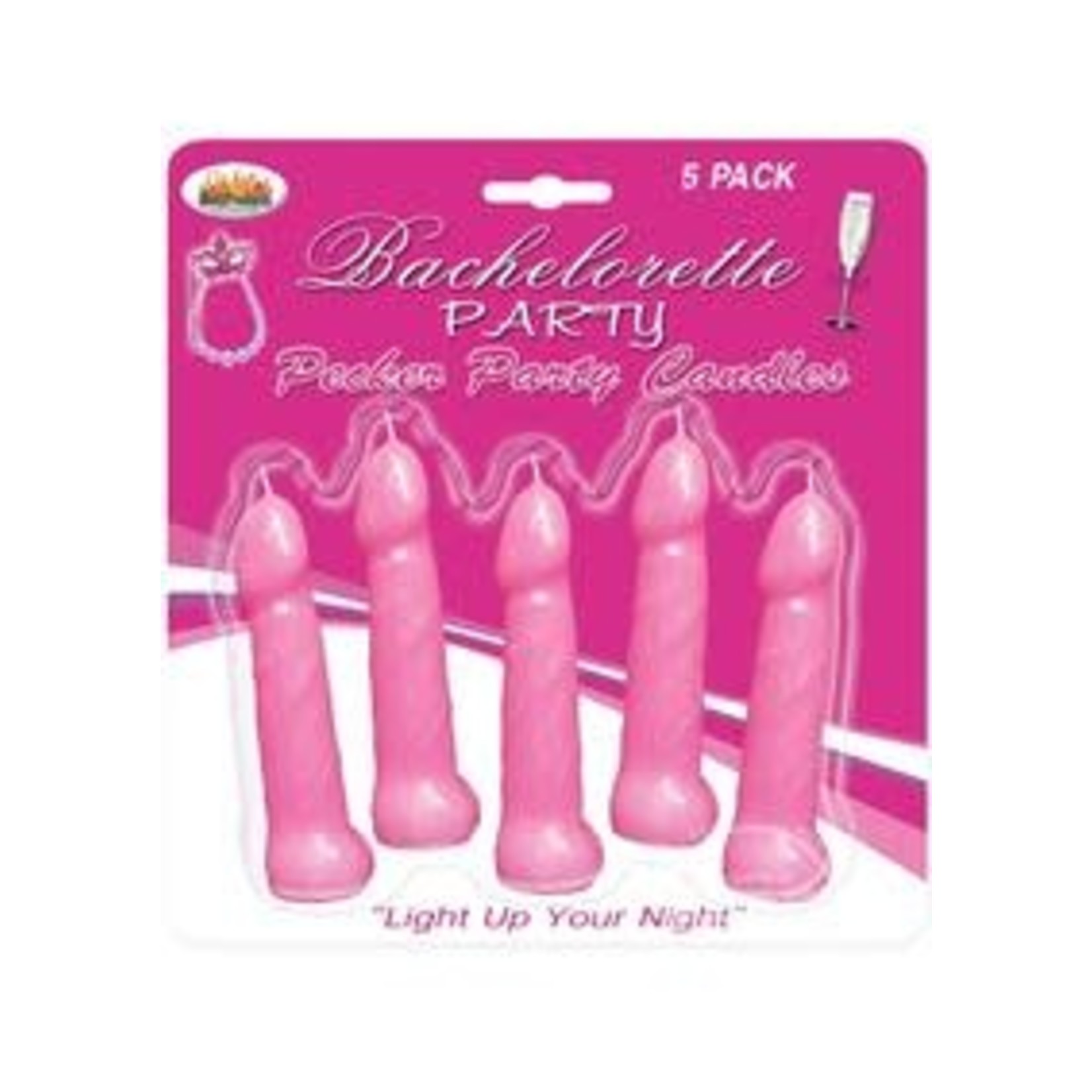 Bachelorette Party Pink Pecker Candles 5"