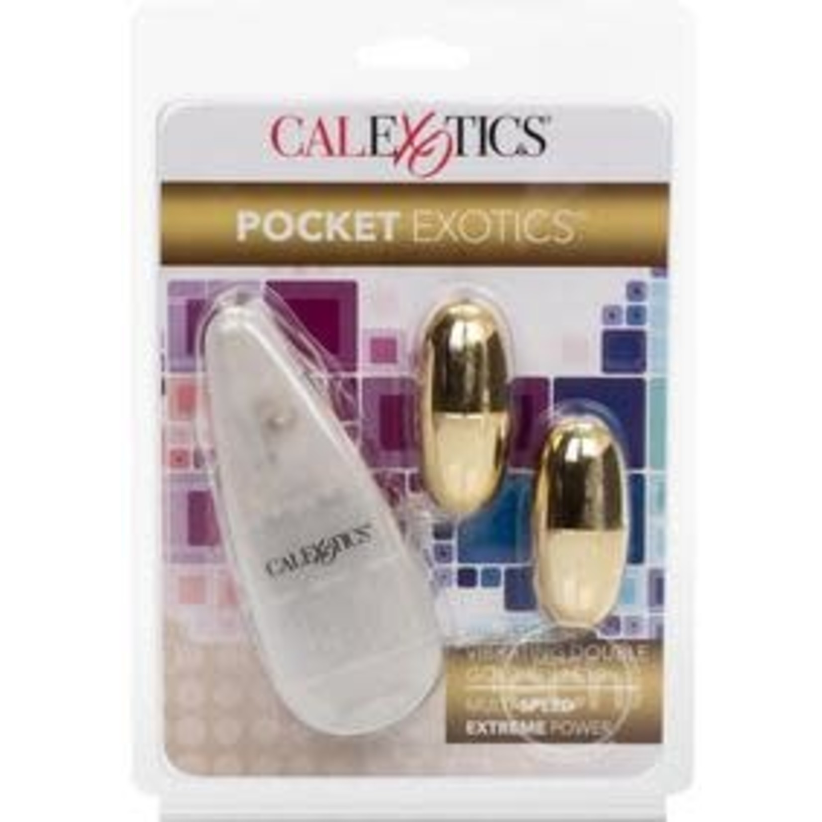 Pocket Exotics Vibrating Double Gold Bullets - Gold