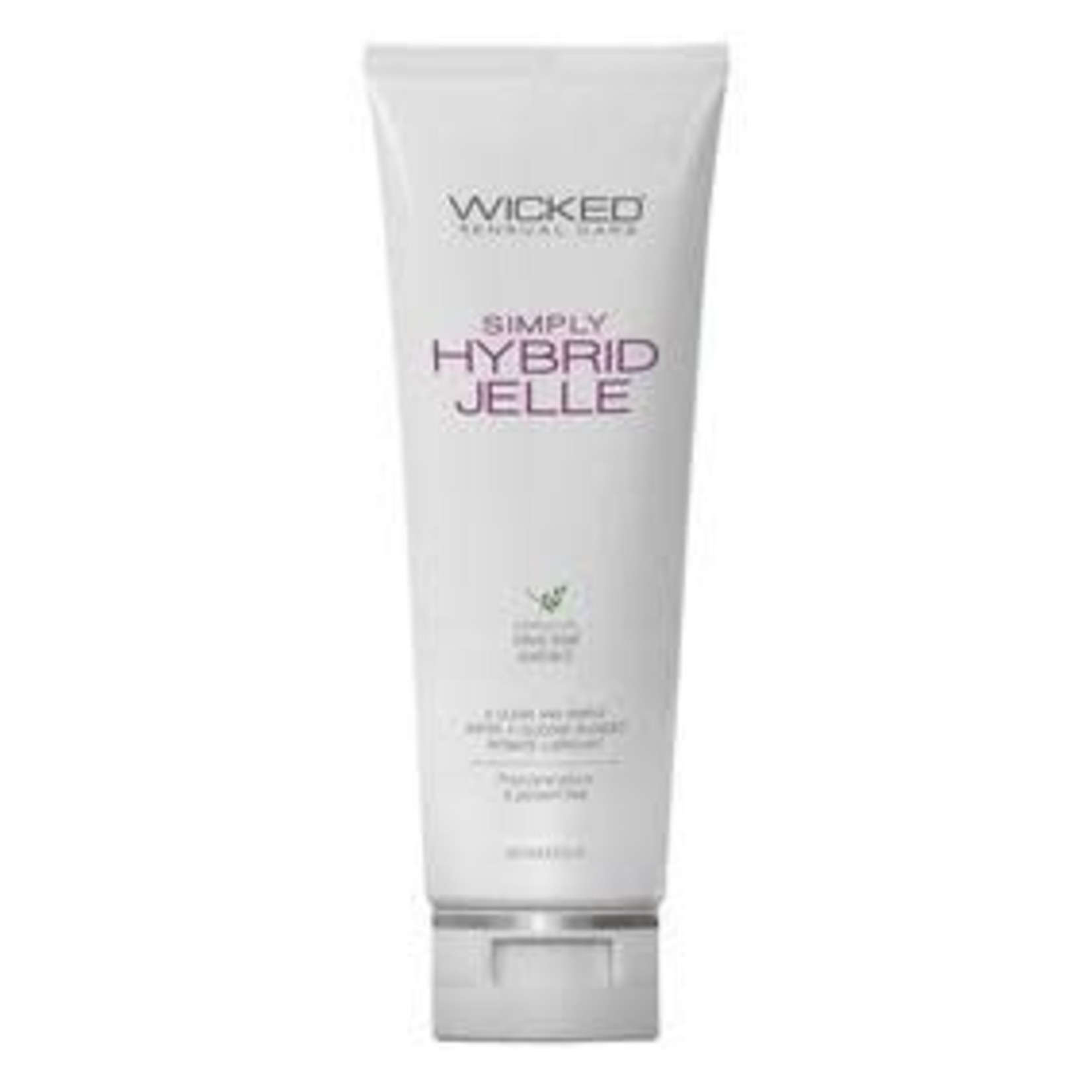 Wicked Sensual Care Simply Hybrid Jelle Lubricant With Olive Leaf Extract 4oz