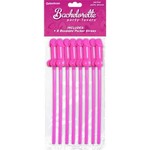 Bachelorette Party Favors Bendable Pecker Straws 8pk