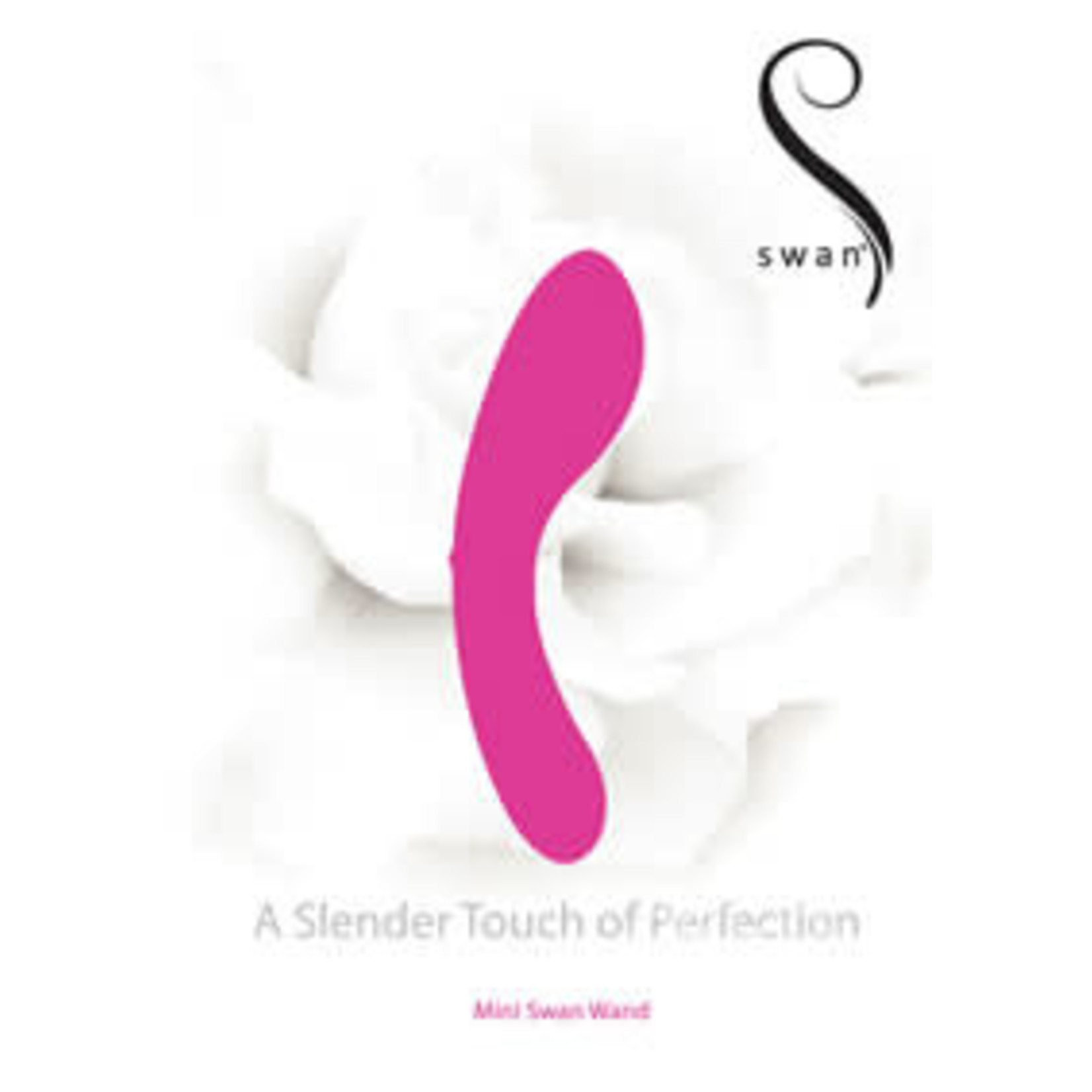 Swan Mini Swan Silicone Rechargeable Wand Massager - Pink