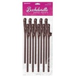 Bachelorette Party Dicky Sipping Straws-Brown 10pk