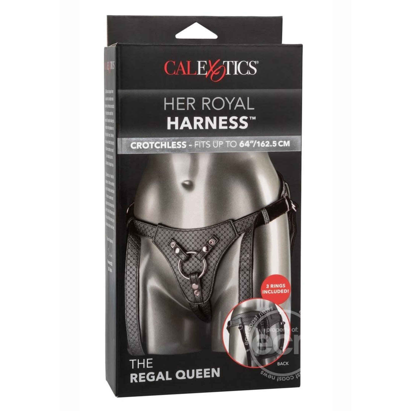 Her Royal Harness The Regal Queen Adjustable Harness - Pewter
