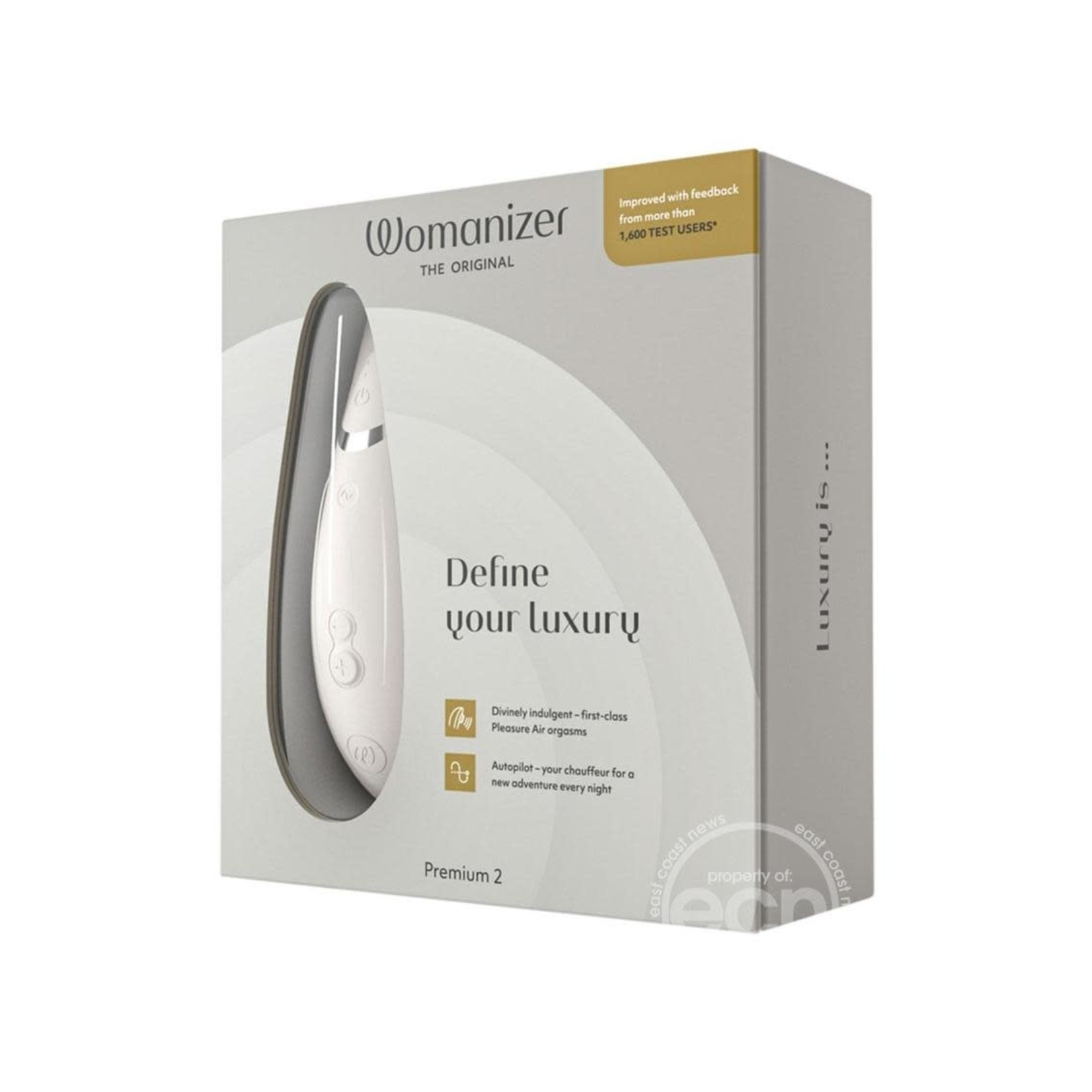Womanizer Premium 2 Rechargeable Silicone Clitoral Stimulator - Gray