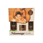 Earthly Body Hemp Seed Massage In A Box Gift Set - Naked In The Woods (set of 3)