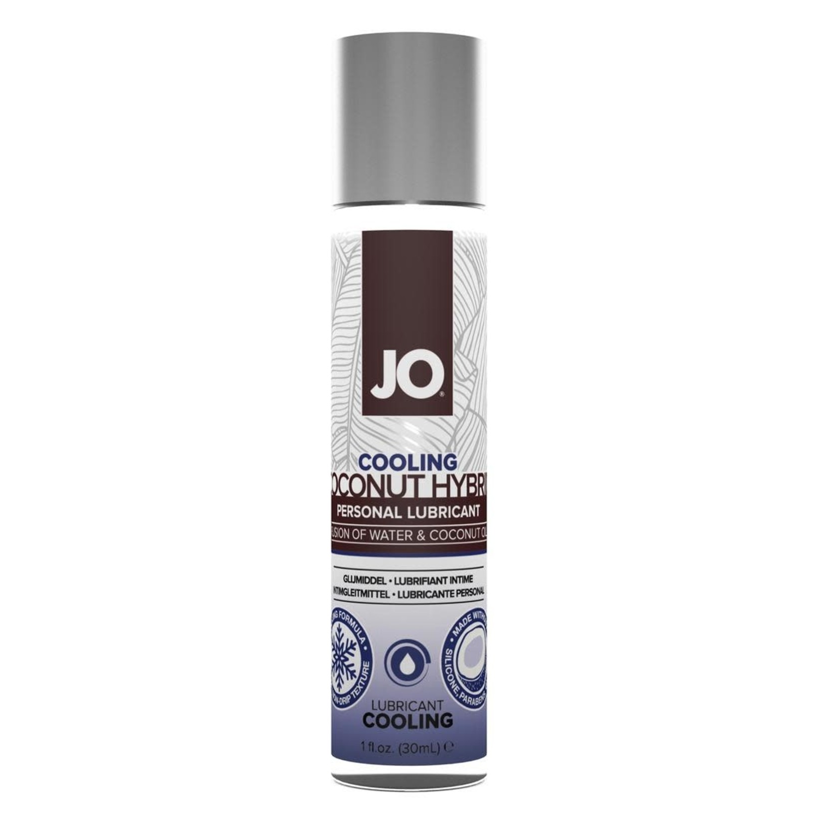 JO Silicone Free Hybrid Personal Cooling Original Lubricant Water and Coconut Oil 1oz