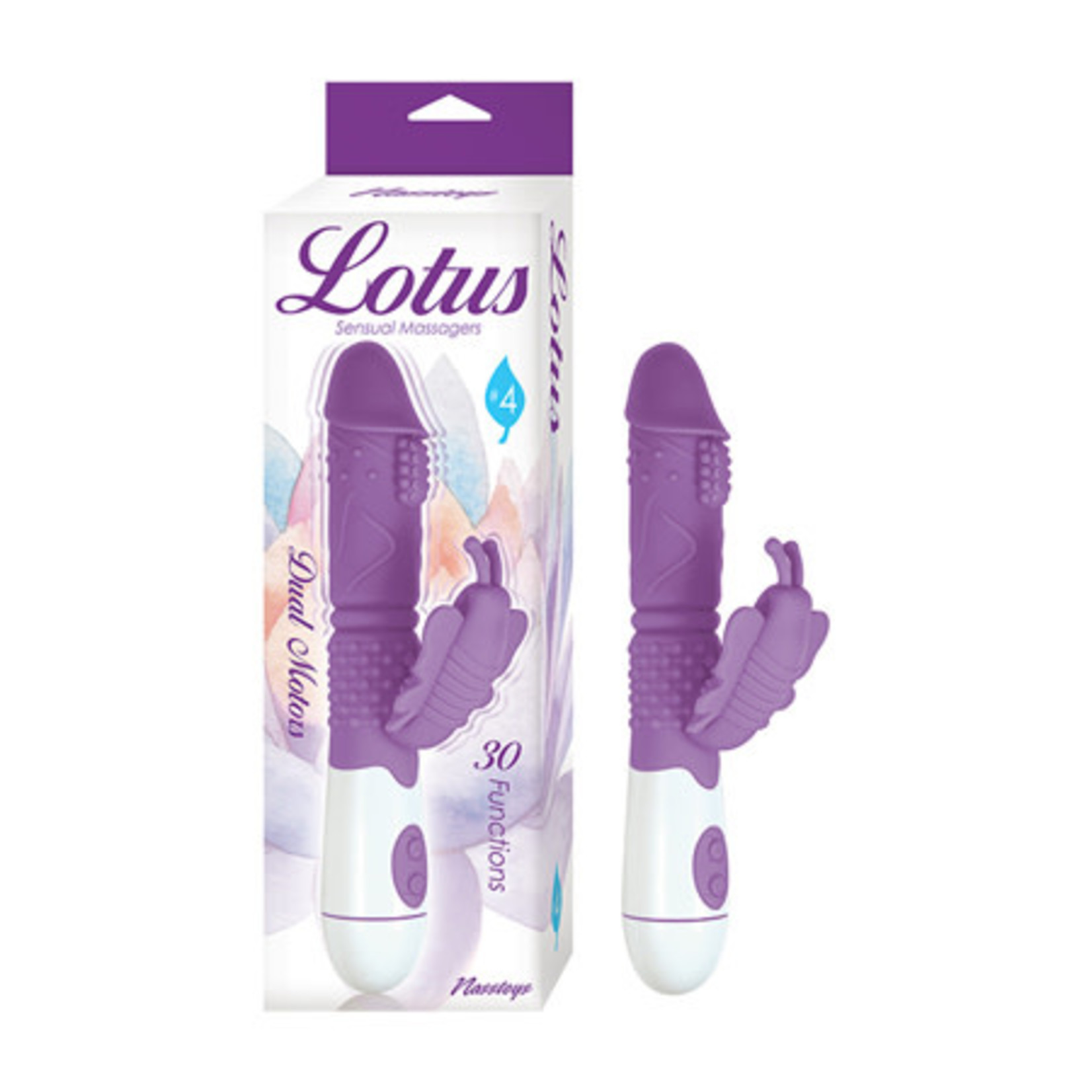 Lotus Sensual Massagers #4 Dual Stimulator Silicone Purple