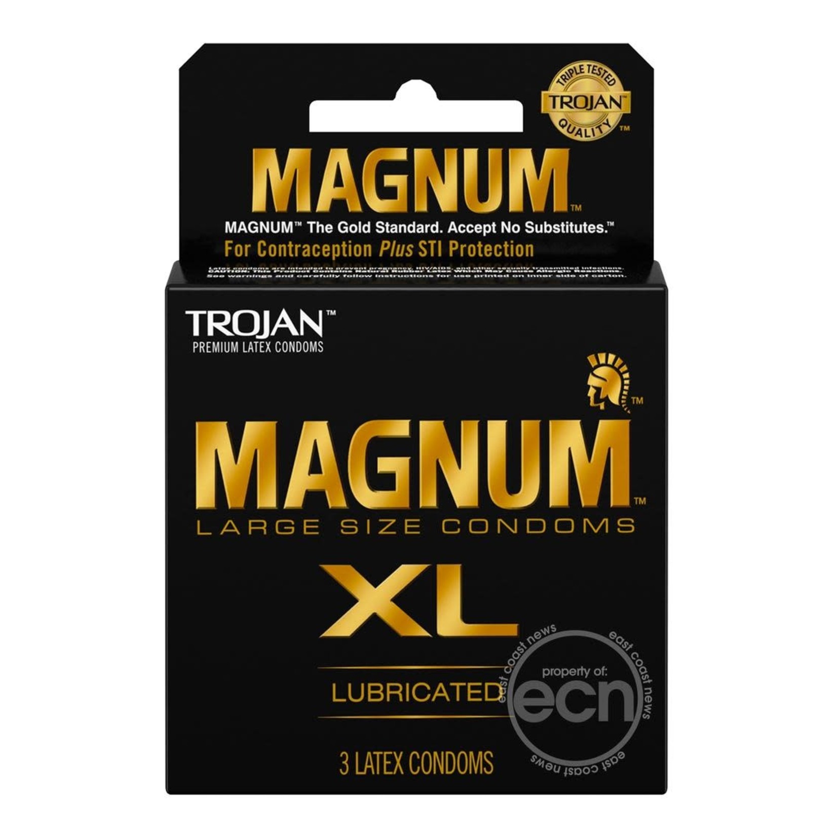 Trojan Magnum Xl Lubricated Latex Condoms 3-Pack